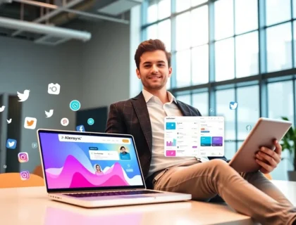 app and socials aliensync