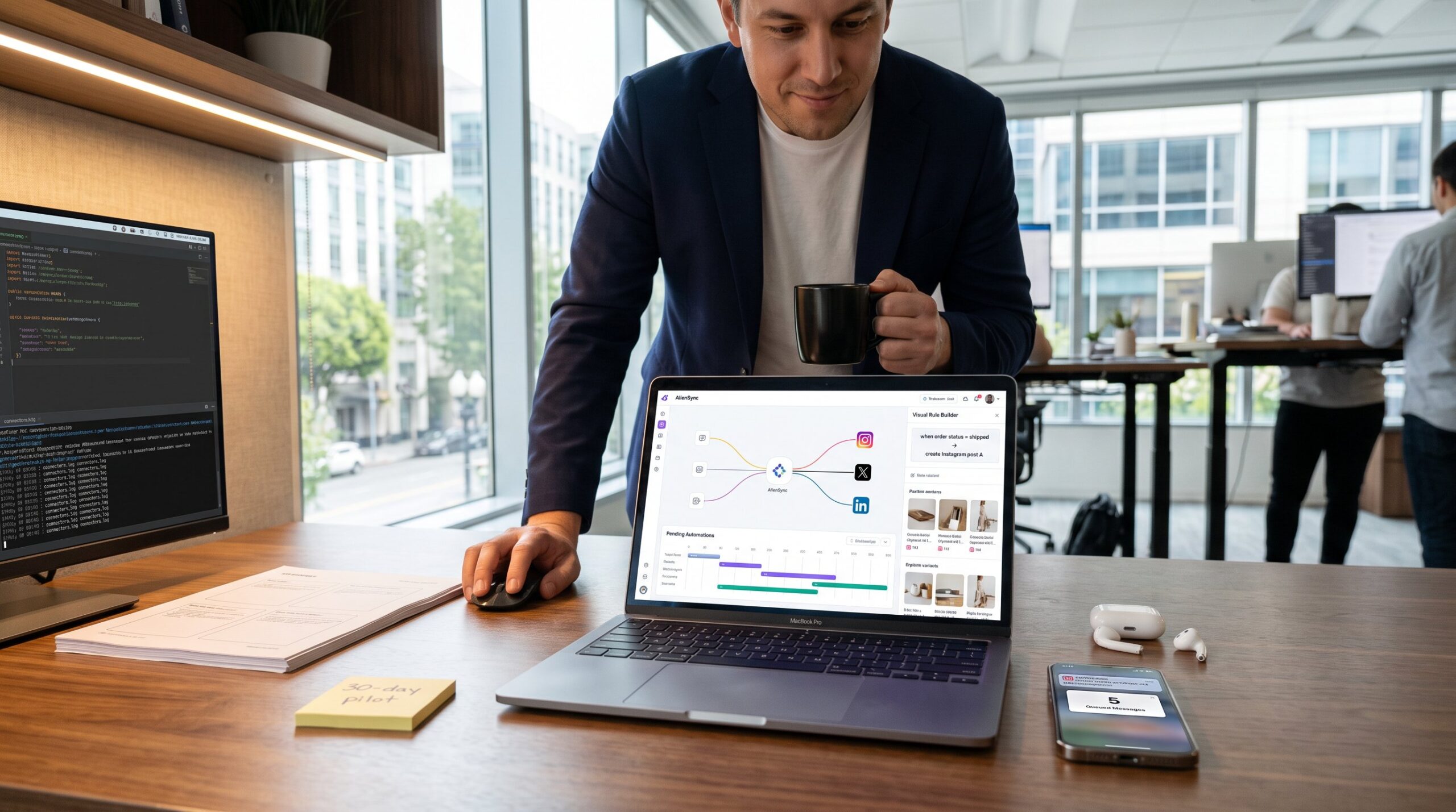 How Socials and Software AlienSync Works