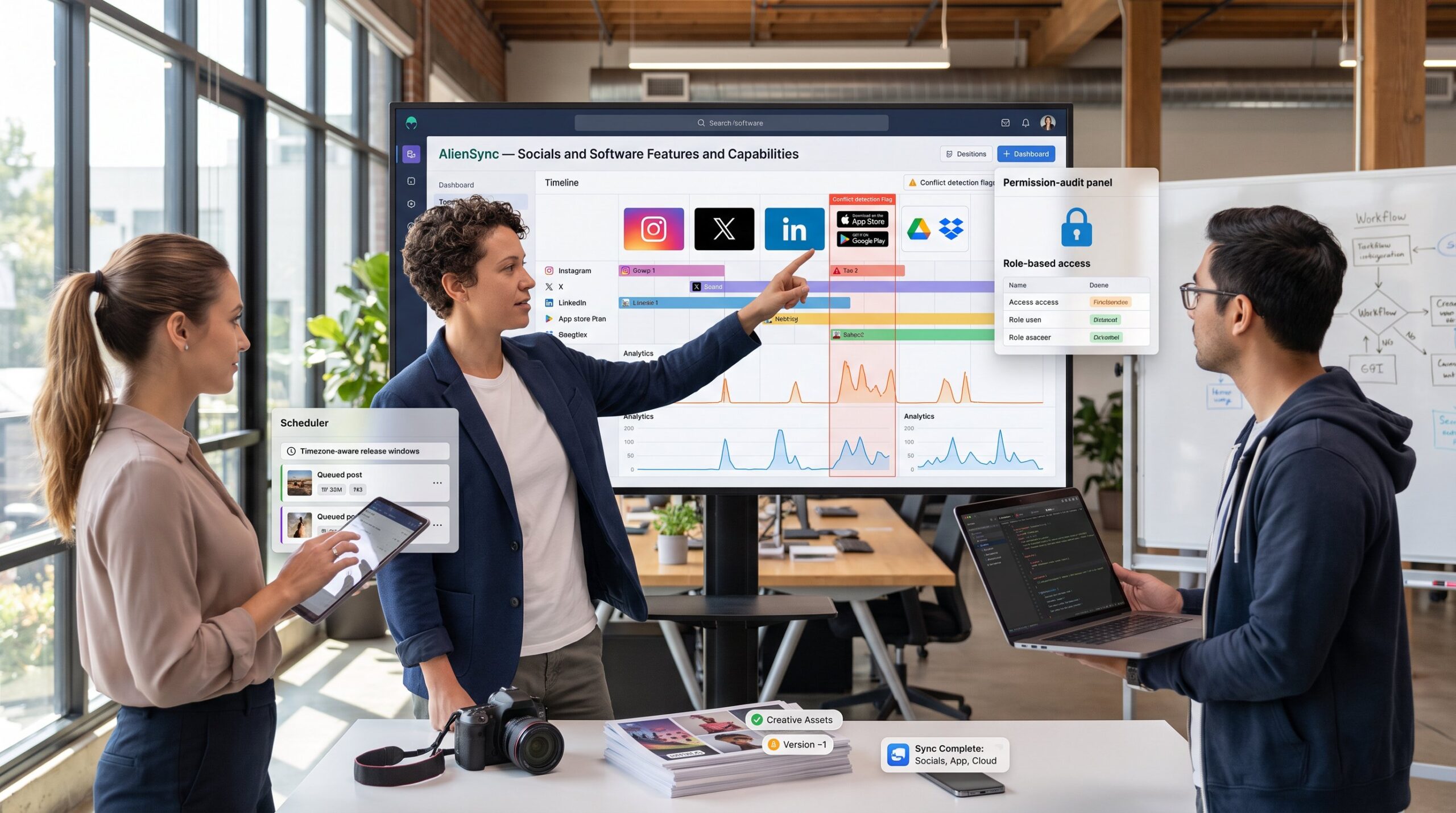 Socials and Software AlienSync Features and Capabilities