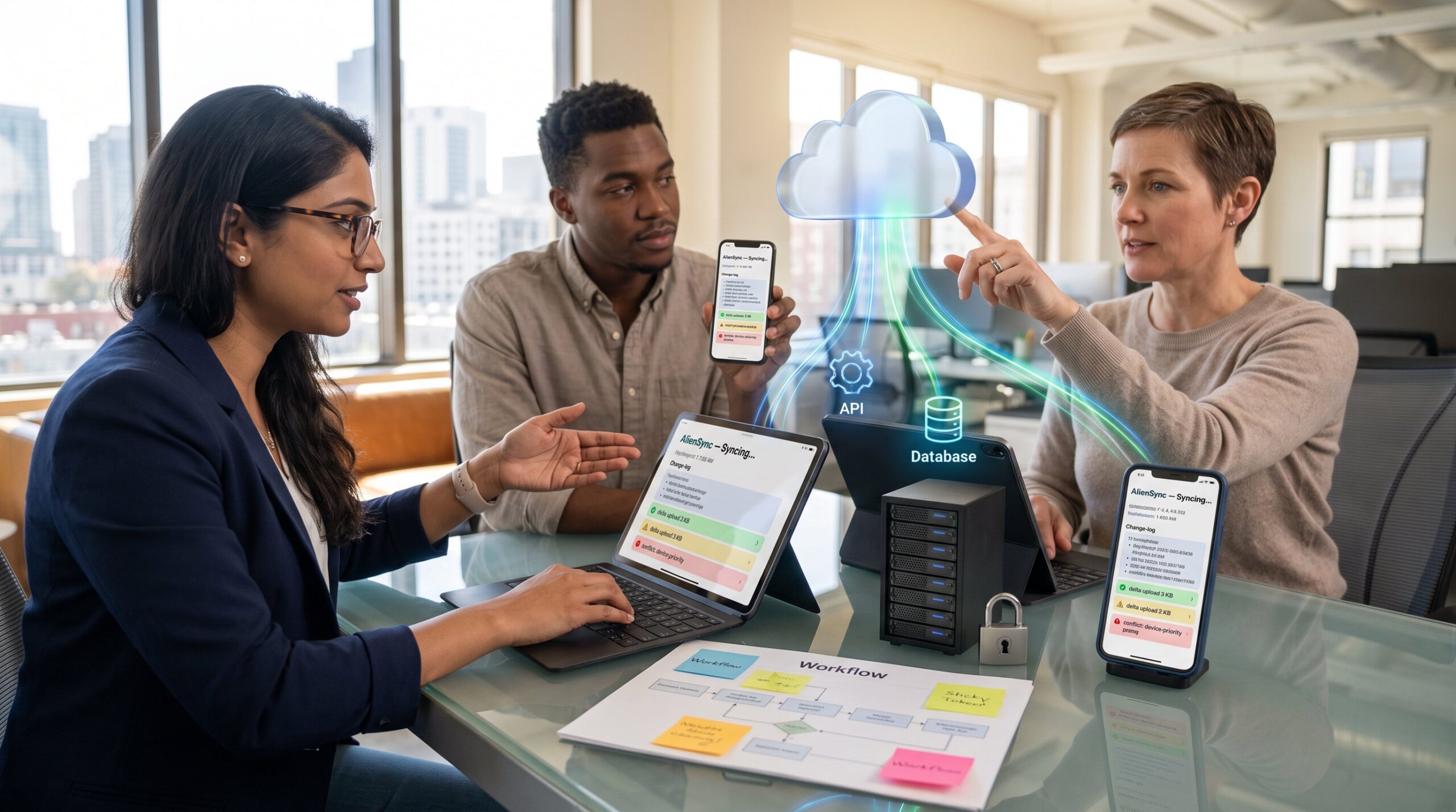 How Cross-Platform Synchronisation Works in AlienSync