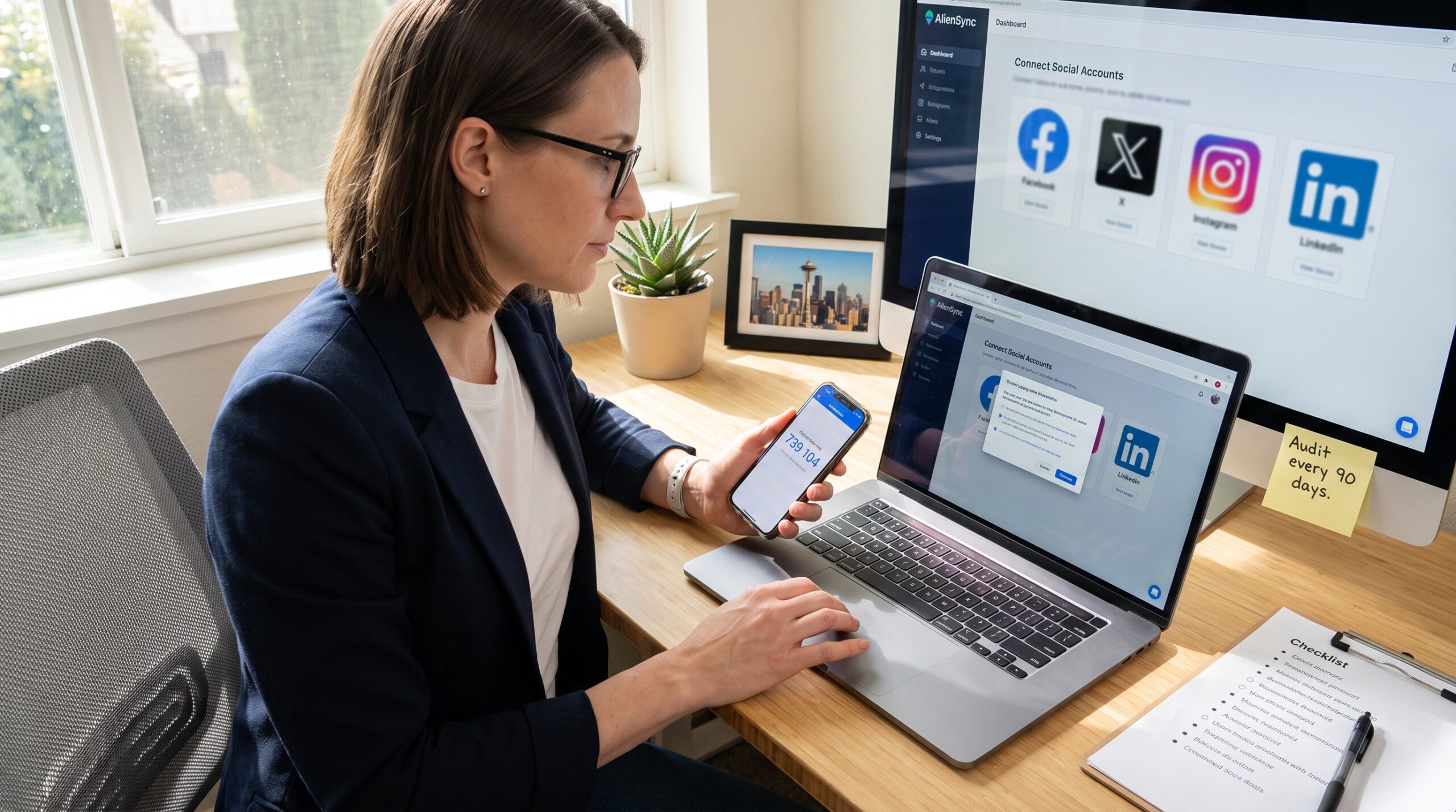 How to Connect Social Accounts to the AlienSync App