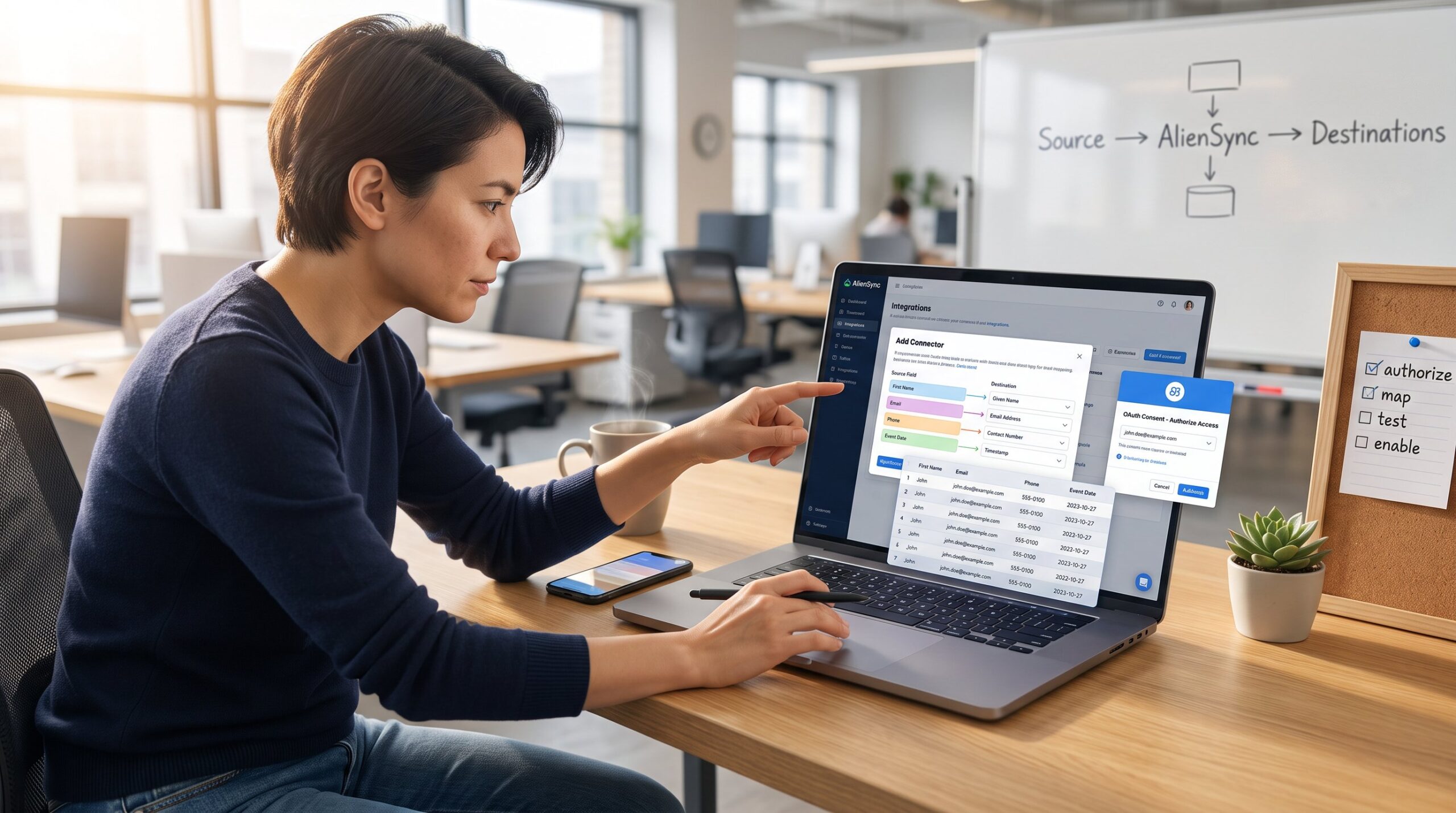 How to Connect an App to AlienSync