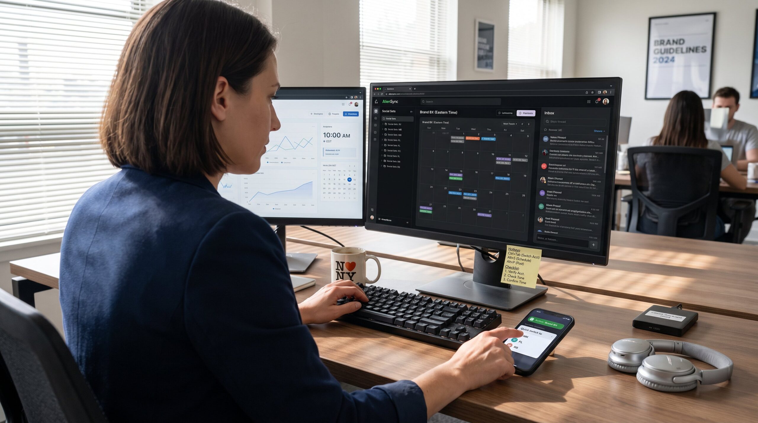 How to Switch Between Social Accounts in AlienSync