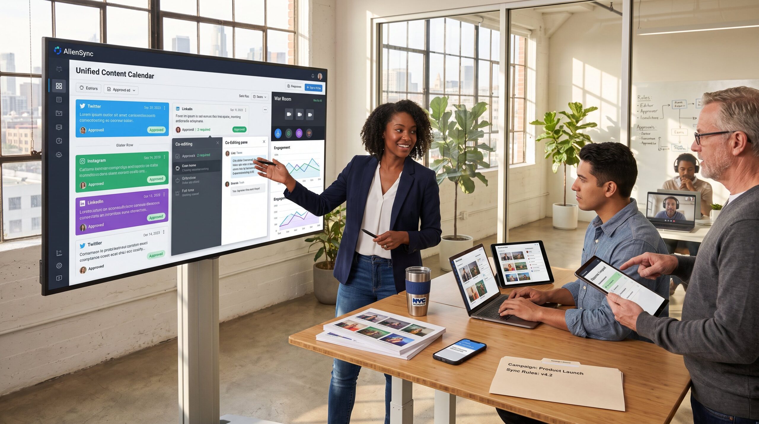 How Teams Collaborate on Social Content With AlienSync