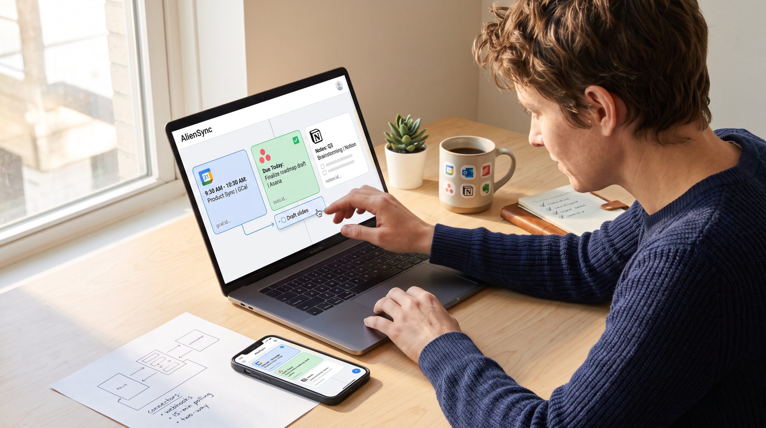 How AlienSync Connects Calendars Tasks and Notes