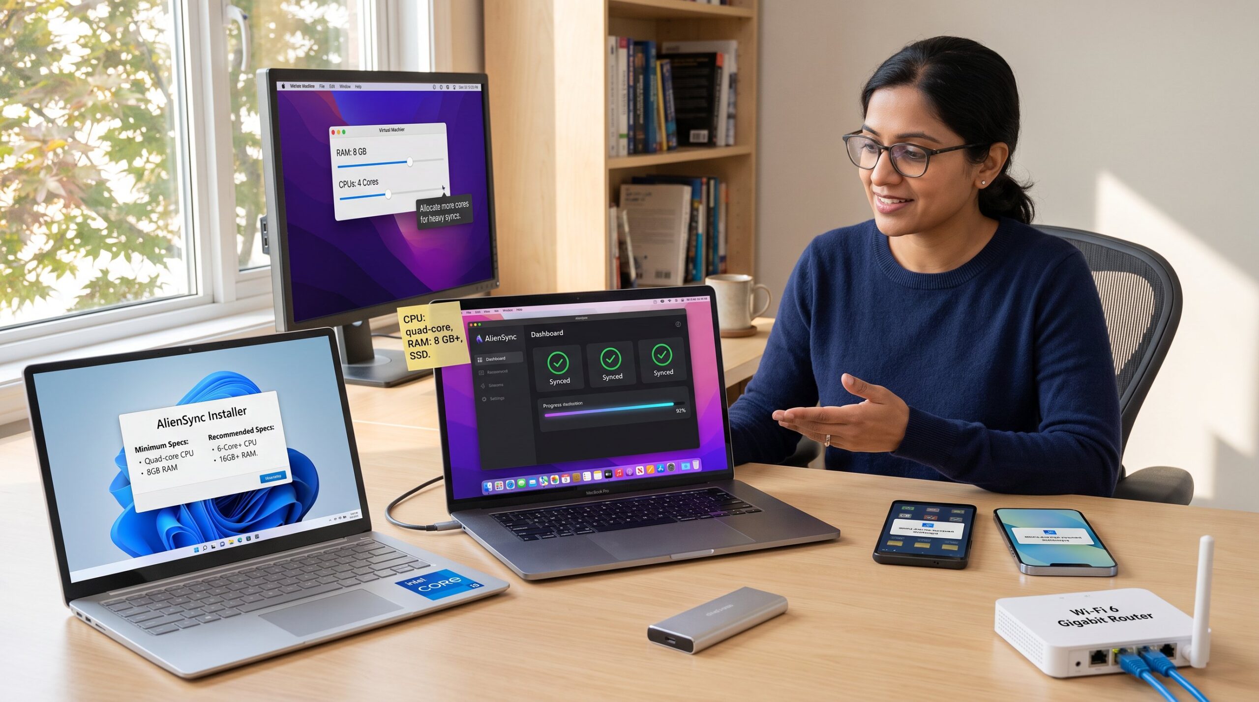 AlienSync Software Compatibility and System Requirements