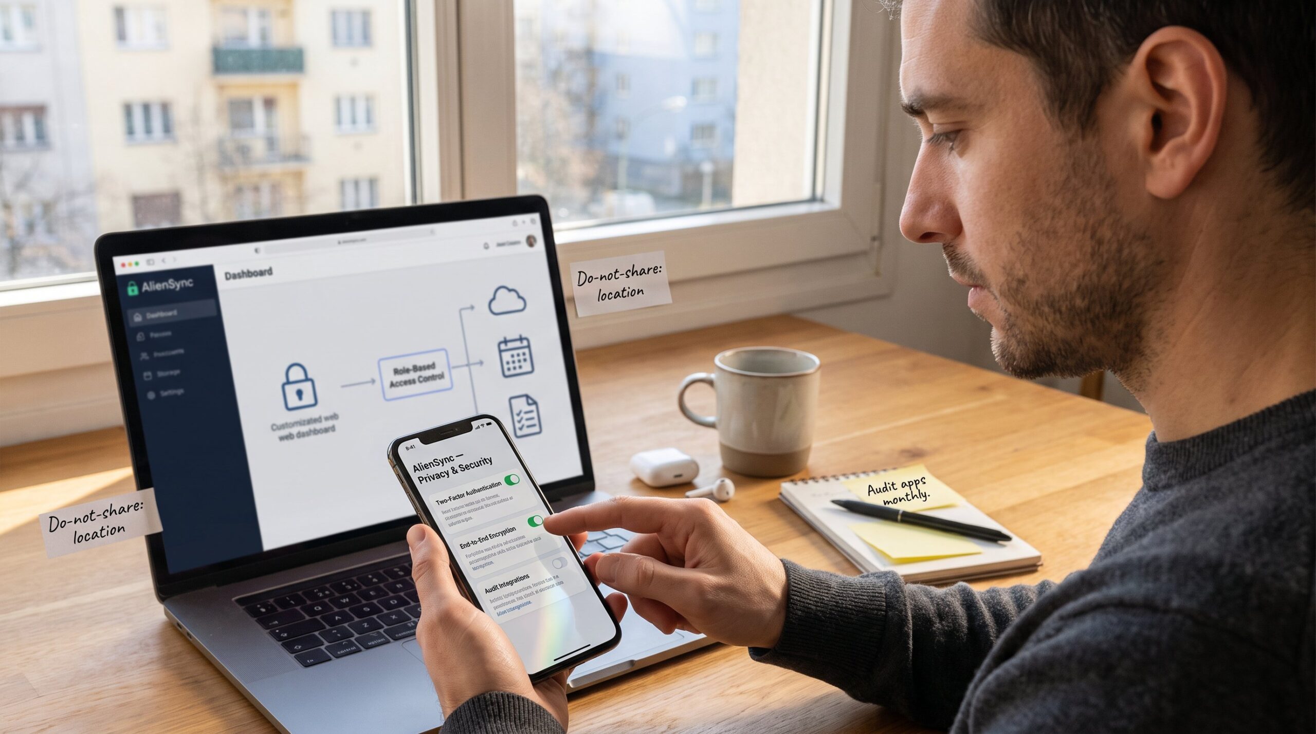 AlienSync Social Media Privacy and Data Security