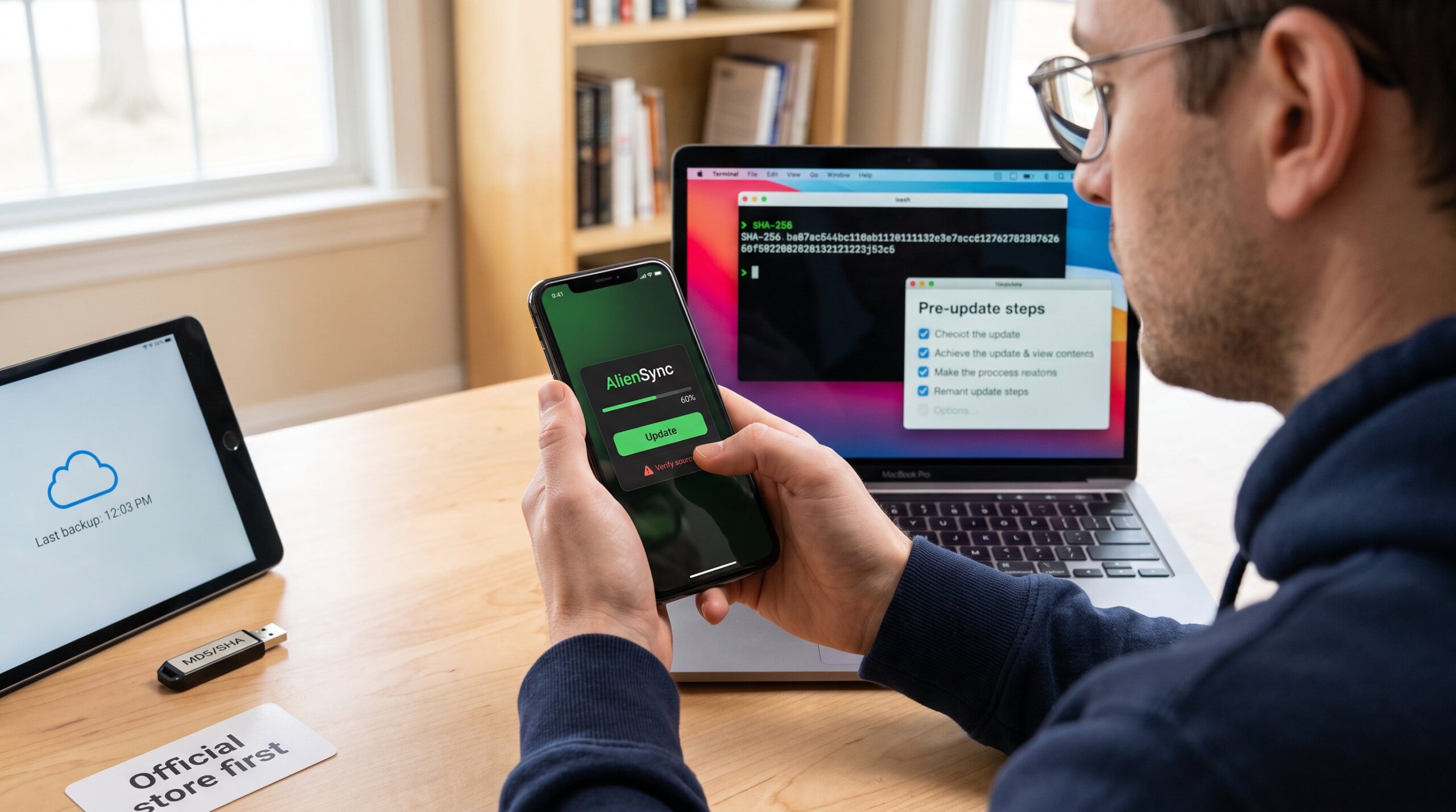 How to Update the AlienSync App